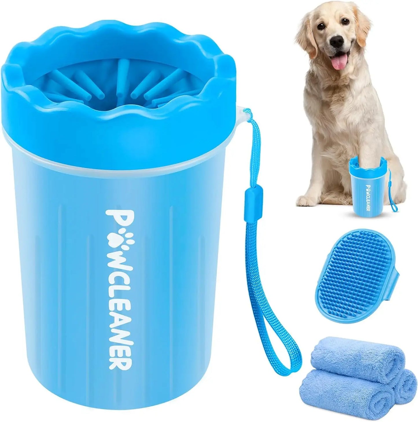 Dog & Cat Paw Cleaner Cup – No-Wipe, Soft-Bristle Pet Foot Washer