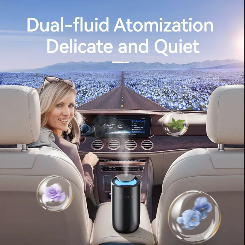 Portable Car Aroma Diffuser โ USB, Waterless, Essential Oils