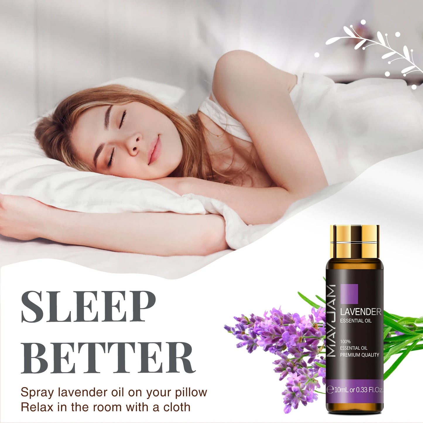 10ML Lavender Essential Oil Massage Diffuser Tea Tree Aroma Oil