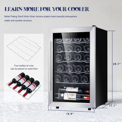 Wine Referigerator: 24 Bottle Compressor