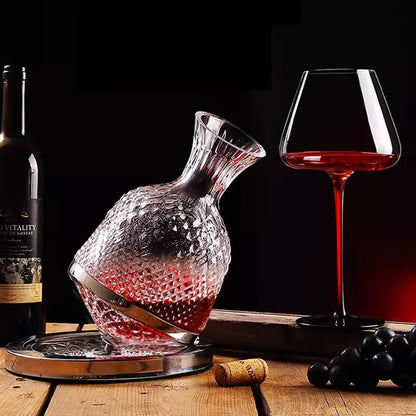 360° Rotating Crystal Decanter - 1500ml