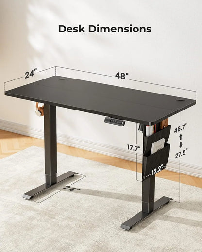 Adjustable Electric Standing Desk: 48x24 Inch