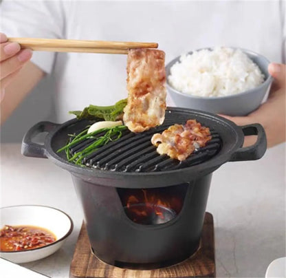 Mini BBQ Alcohol Stove Barbecue Grill One Person Cooking