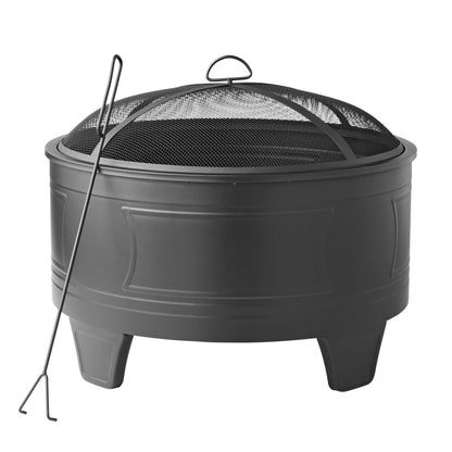 Damon Deep Bowl Wood Fire Pit