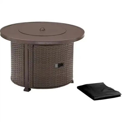 50,000 BTU Propane Gas Fire Pit Table with Glass Beads