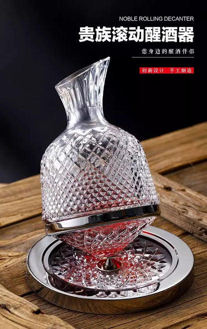 360° Rotating Crystal Decanter - 1500ml