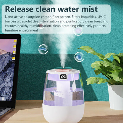1.3L Double Spray Aroma Humidifier – Cool Mist & Oil Diffuser