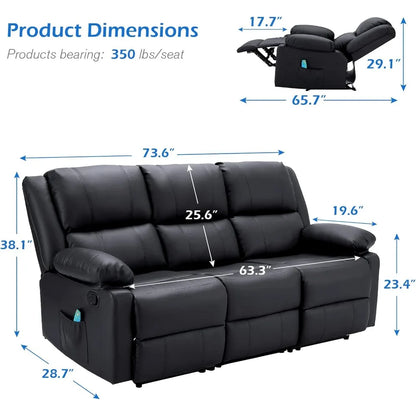 Massage Function Recliner Sofa