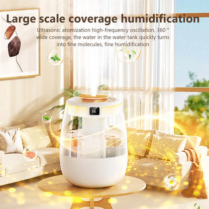 1.3L Double Spray Aroma Humidifier – Cool Mist & Oil Diffuser