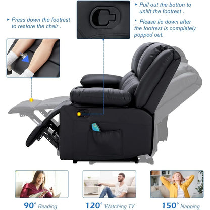 Massage Function Recliner Sofa