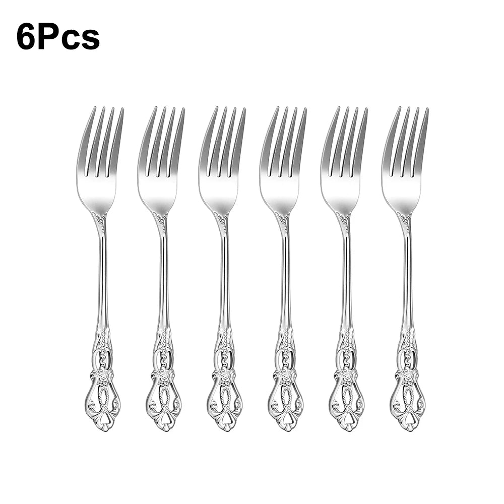 Silver Luxury Tableware Set - Knife, Fork & Spoon