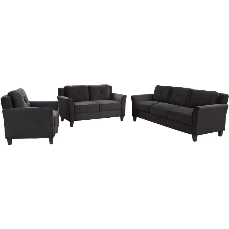 Modern Style 3 Pieces Sectional Sofa Set