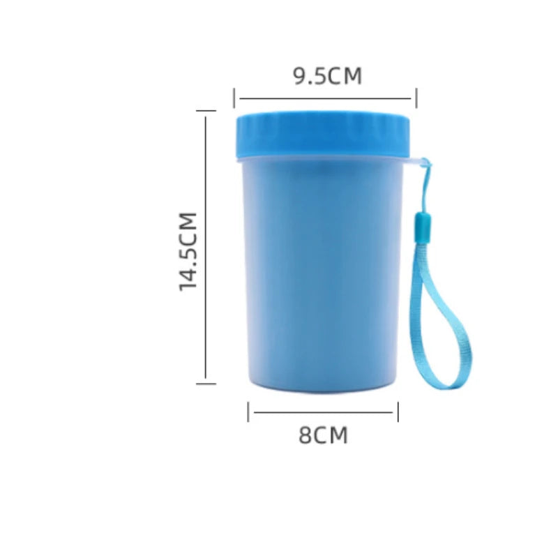 Dog & Cat Paw Cleaner Cup – No-Wipe, Soft-Bristle Pet Foot Washer