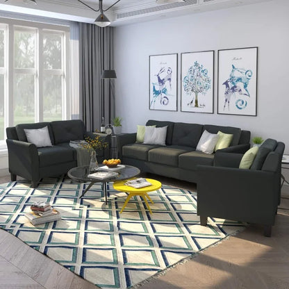 Modern Style 3 Pieces Sectional Sofa Set