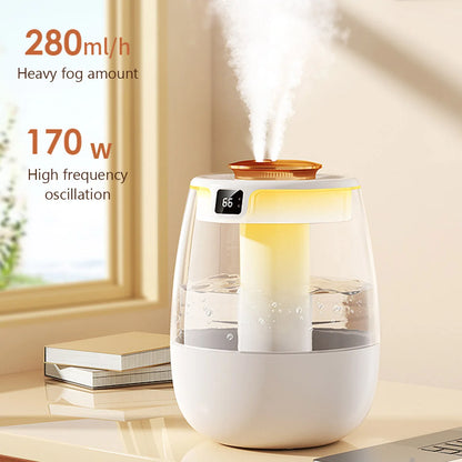 1.3L Double Spray Aroma Humidifier – Cool Mist & Oil Diffuser