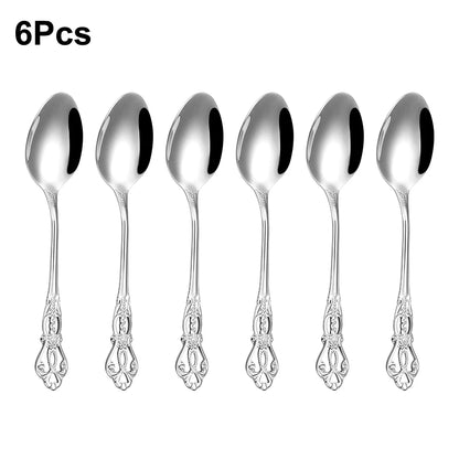 Silver Luxury Tableware Set - Knife, Fork & Spoon