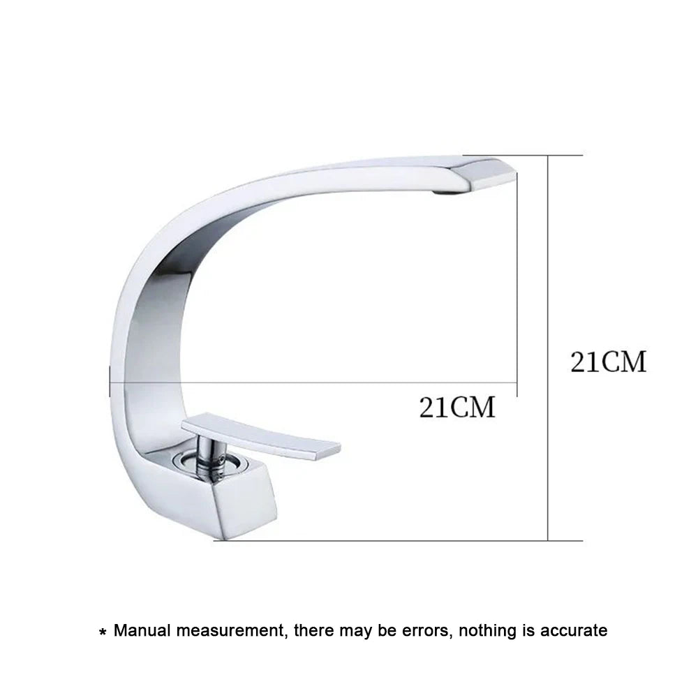 Basin Faucet Modern Bathroom Mixer Tap Waterfall Faucet