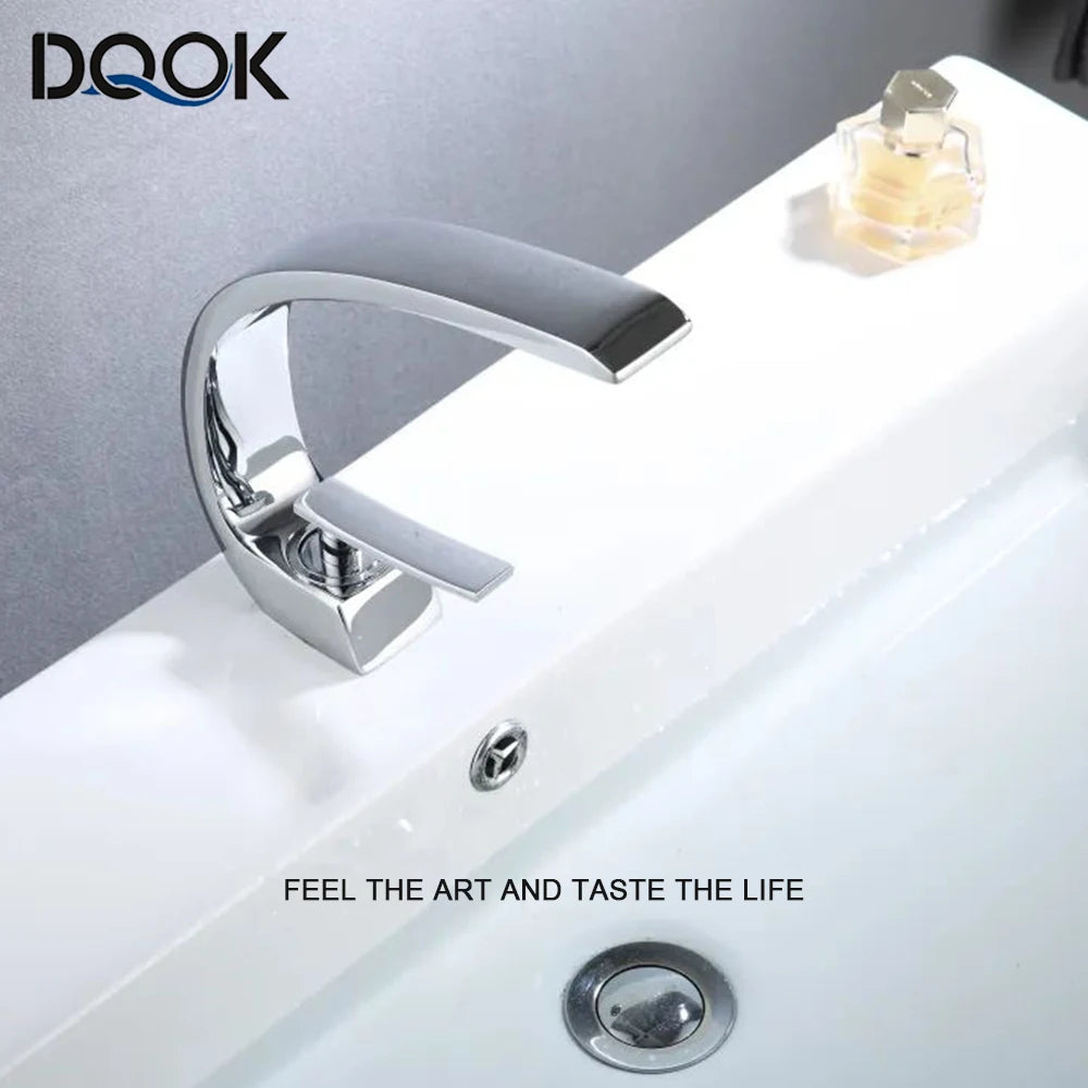 Basin Faucet Modern Bathroom Mixer Tap Waterfall Faucet