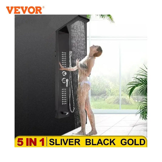 VEVOR  LED Light Shower Panel System Shower With Bidet Bath Taps For Bathroom
