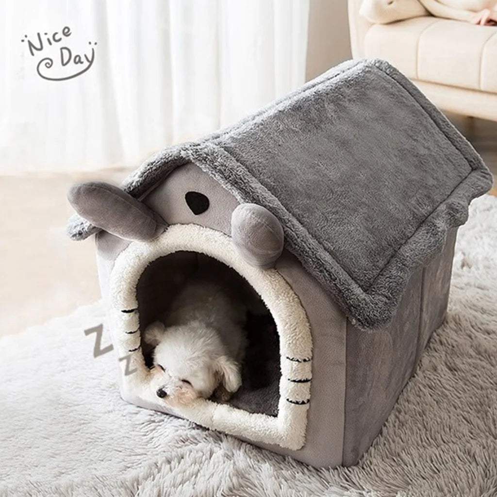 Foldable Pet Sleepping Bed removable and washable house kennel