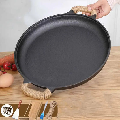 Cast Iron Thickened Double Ear Pancake Pot