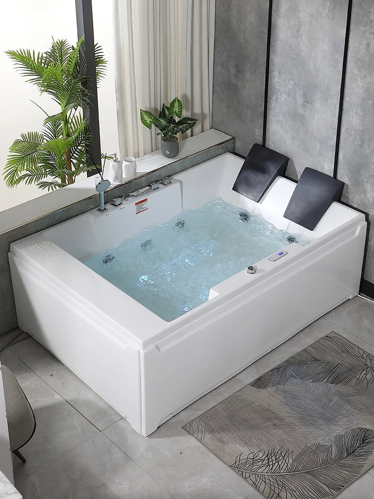 Double heated bathtub super large constant temperature