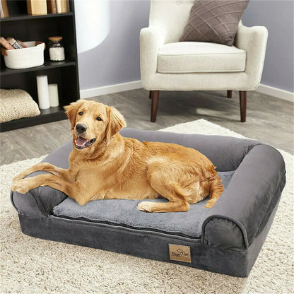 Cozy Pet Dogs Bedding Large Orthopedicwith  Bolster Washable Cover - DJW Trend Furniture-Home Goods