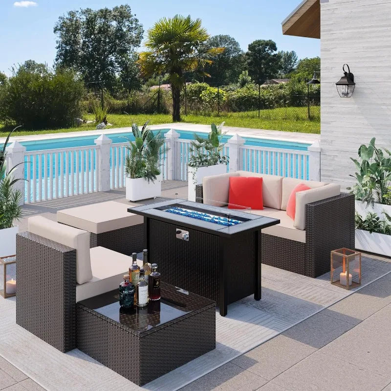 5 Pieces Patio Furniture Sets