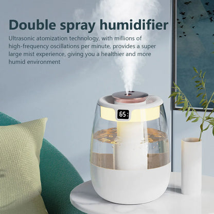 1.3L Double Spray Aroma Humidifier – Cool Mist & Oil Diffuser