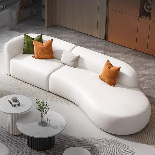 Nordic Bliss Leather Living Room Sofa - Transform Your Space