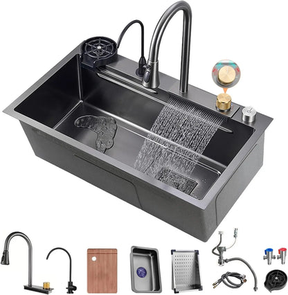 SleekSpace Black Nano Kitchen Sink