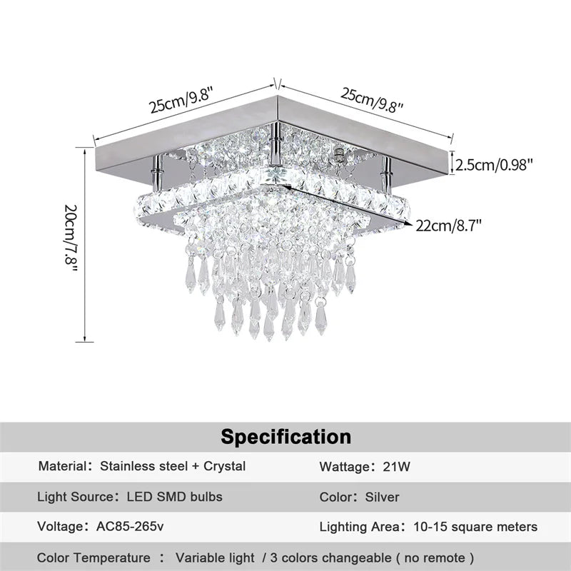 Luxe Lumina Crystal Chandelier DJW Trend Furniture-Home Goods